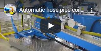 PIPE AUTO COILING AND STRAPPING MACHINE
